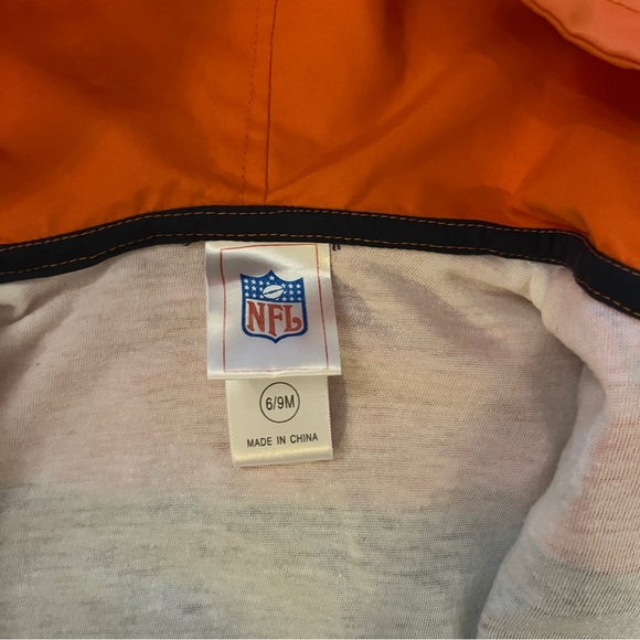 NFL Orange and Black Footies with Hood and Zipper - Picture 4 of 5